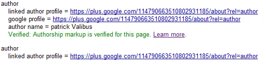 google plus authorship rich snippet