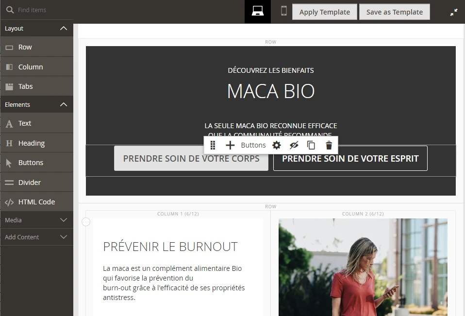 page builder de magento