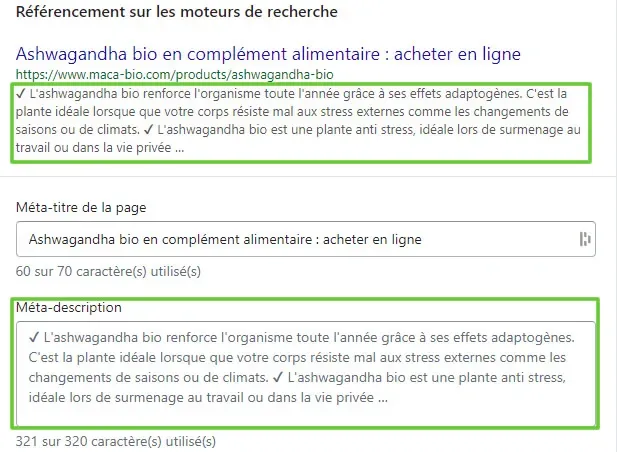 optimiser la meta description