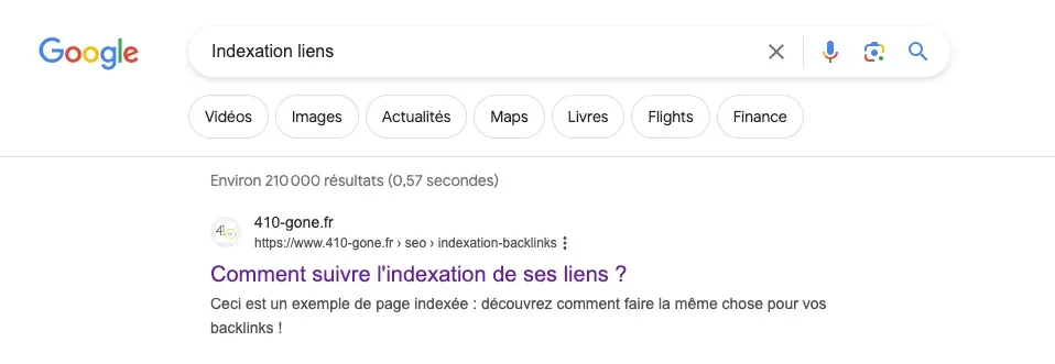 exemple indexation