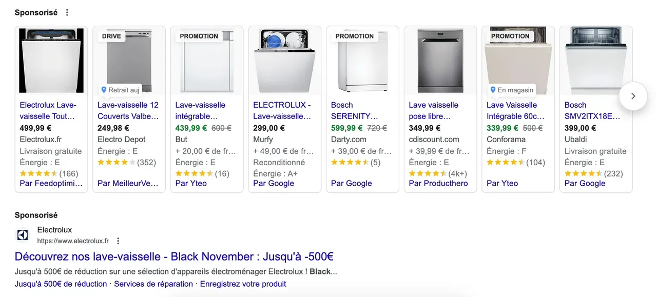 publicité google ads black friday