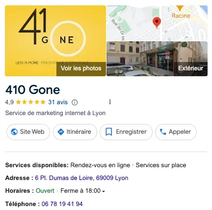 fiche google my business