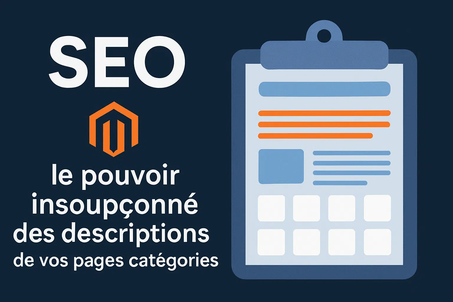 5 astuces pour améliorer le SEO de votre site Magento grâce aux descriptions des pages catégories du site