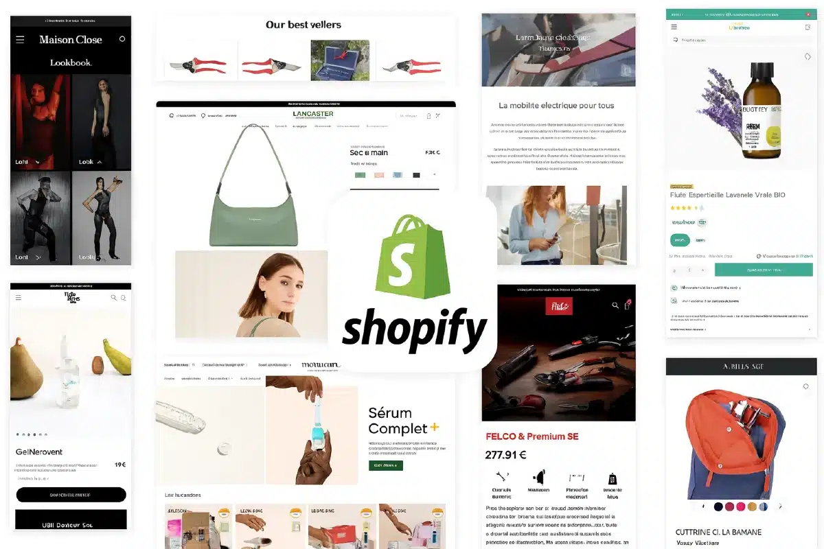 Sélection de boutiques Shopify