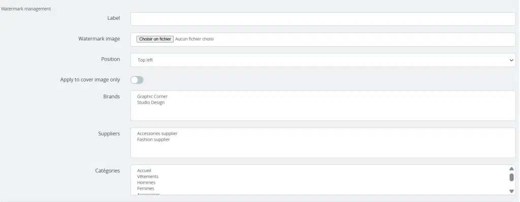 Gestion des filigranes sur vos images prestashop