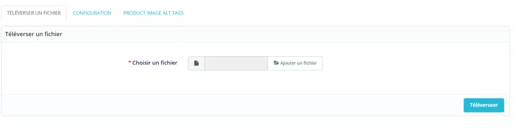 QCD File Manager importation des images sur prestashop