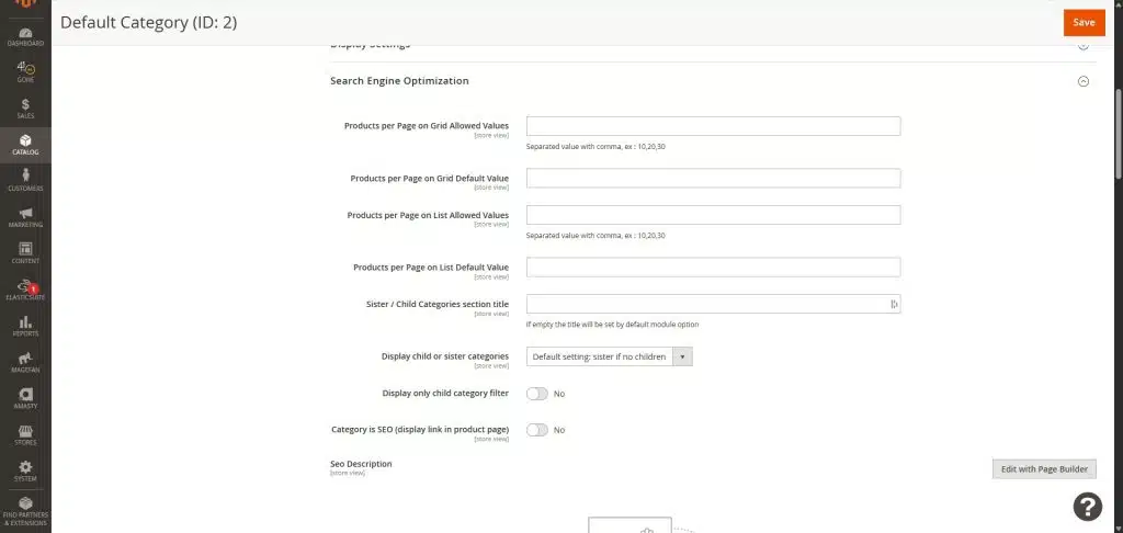 Configuration du nombre de produits à afficher dans la catégorie