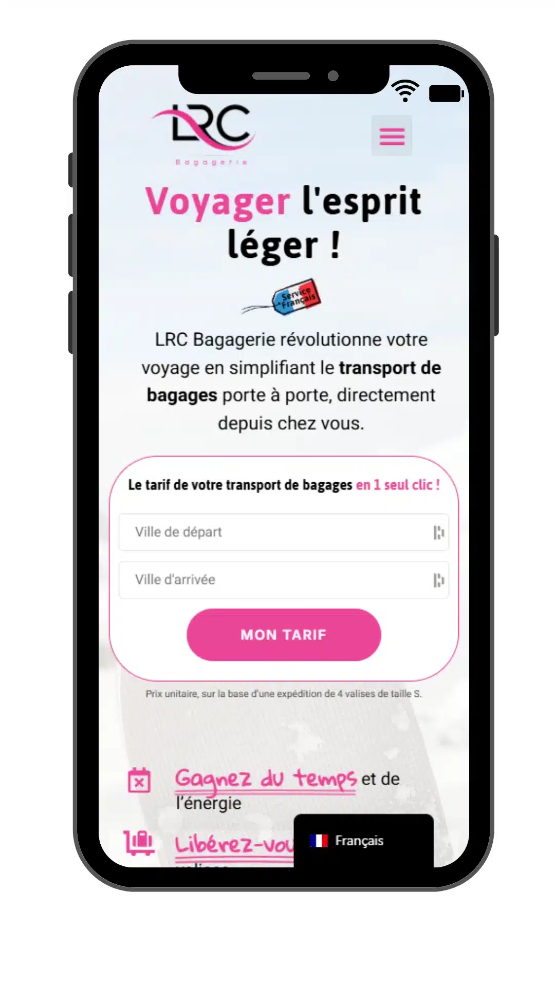 Boutique mobile Sylius https://lrc-bagagerie.fr/