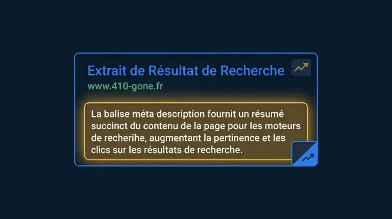 Meta description optimisée pour le SEO